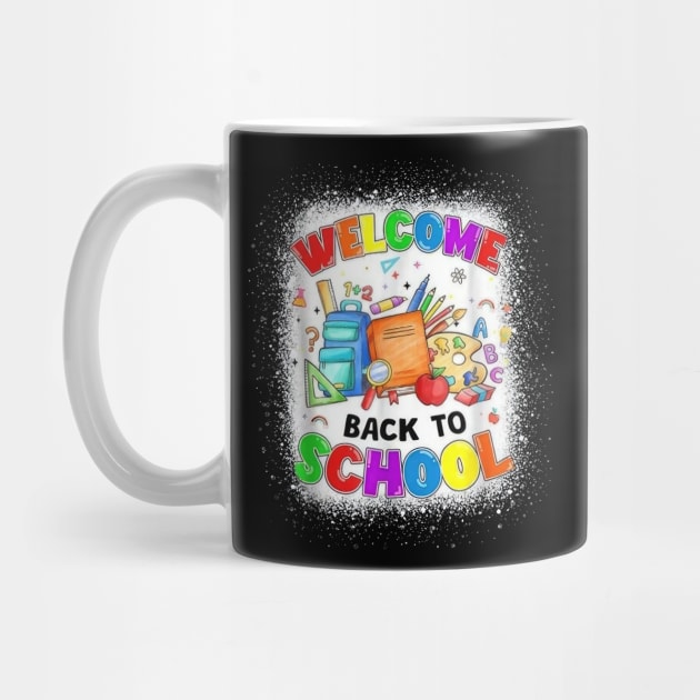 Welcome Back To School Cute Teacher Students First Day by cogemma.art